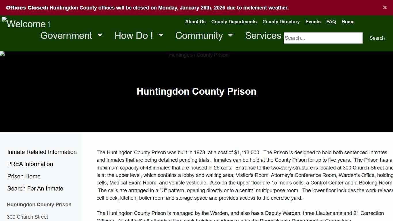 HuntingdonCounty - Prison
